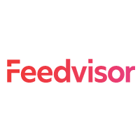 Feedvisor logo, the red and pink wordmark of the AI marketplace optimization platform