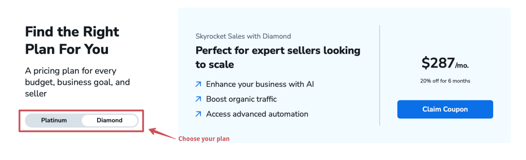 choosing helium 10 plan for discount