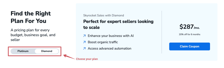 choosing helium 10 plan for discount