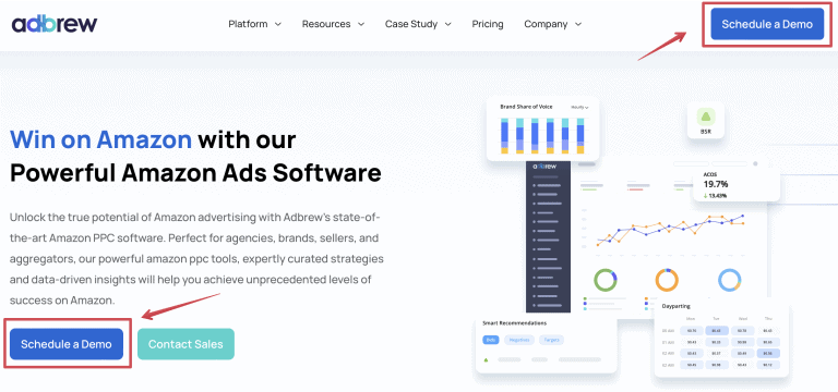 how to schedule adbrew demo