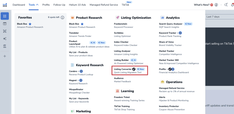 Access Helium 10 Listing Converter